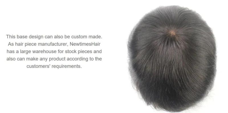 Luxury Men′s Toupee - Custom Bleached Front Hair Line - Highest Quality Wigs