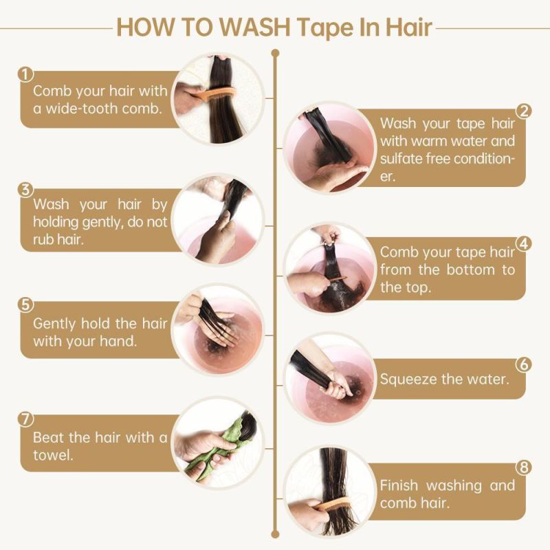 Tape Adhesive Double Sided Strong Waterproof Tape in Hair Extensions