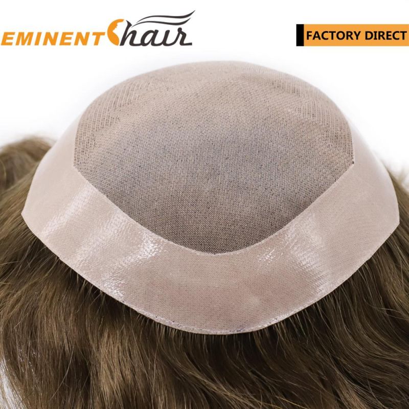 Custom Durable Super Fine Mono Base Men Toupee