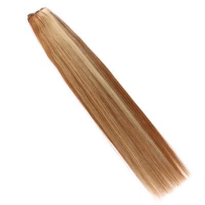 Double Drawn Russian Remy Hair Extensions Virgin Human Hair Weft