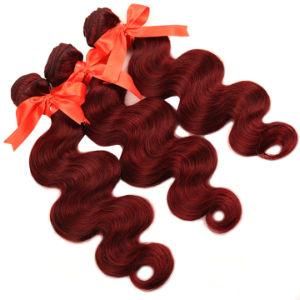 99j Body Wave Hair Red 3 Bundles Human Hair Weave Extensions