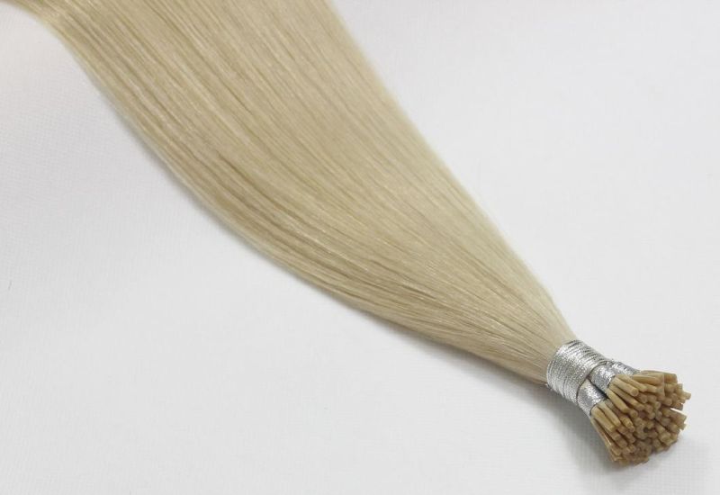 Cheap 613 Blonde Color Brazilian Straight Remy Human Hair Bundles I-Tip Extensions