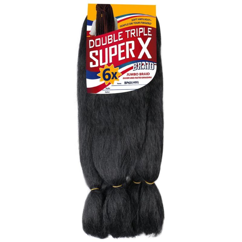 Expression Extension Crochet 24 Inch Synthetic Hair 6X Super Jumbo Braid Hair Braiding