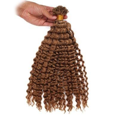 Wholesale 12A Kinky Curly U Tip Human Hair Extension Raw Virgin