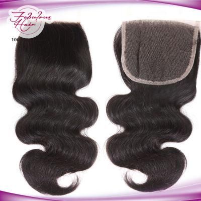 14 Inch 4X4 HD Brazilian Body Wave Middle Part Lace Closure