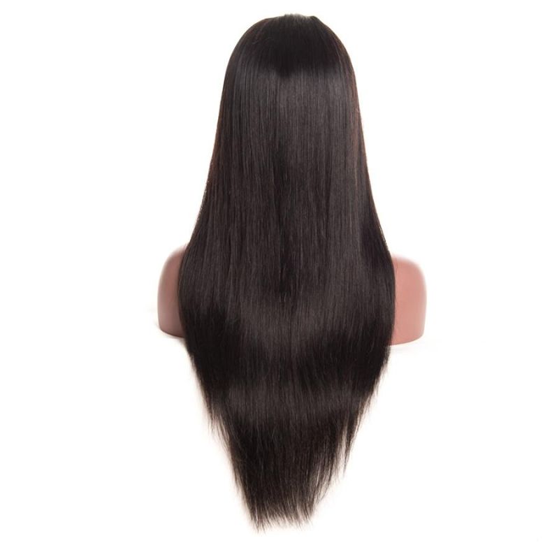 Shine Silk 360 Lace Frontal Wig for Black Women 150% Density Pre Plucked Brazilian Straight Lace Front Human Hair Wigs