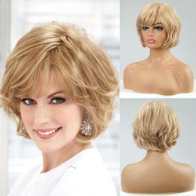 Blonde Wigs for Women Natural Wave Hair Wigs with Side Part Soft Hair