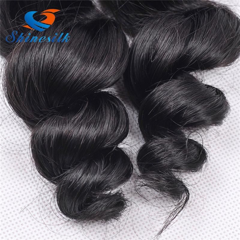 Wig Hair Bundles 100% Brazilian Human Hair Loose Wave 4PCS/Lot Natural Color Human Hair Weaving 12"-26"Inch None Synthetic Remy Hair Extension
