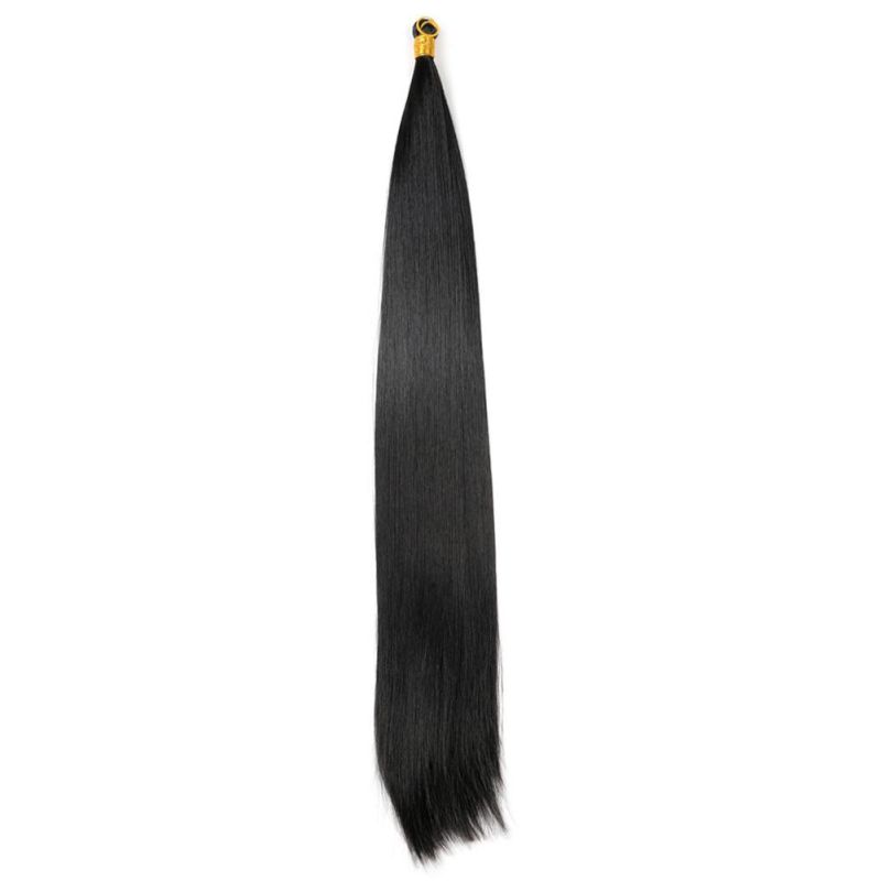 22" Synthetic Silky Straight Bulk Hair Extension Crochet Braid Hair Bundles