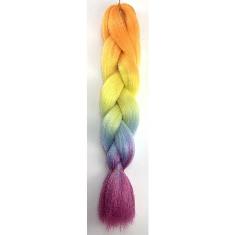 Kbeth Stretched Braiding Hair China Factory Supply Perm Yaki Jumbo Braids Synthetic Hair Extensions Easy Braid Hair Extension in Stock