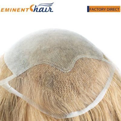 Remy Hair Blond Lace Front Women&prime;s Toupee