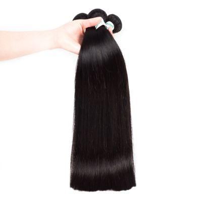 Peruvian Straight Virgin Hair Weaving Natural Color 100% Unprocessed Human Hair Weft Bulk