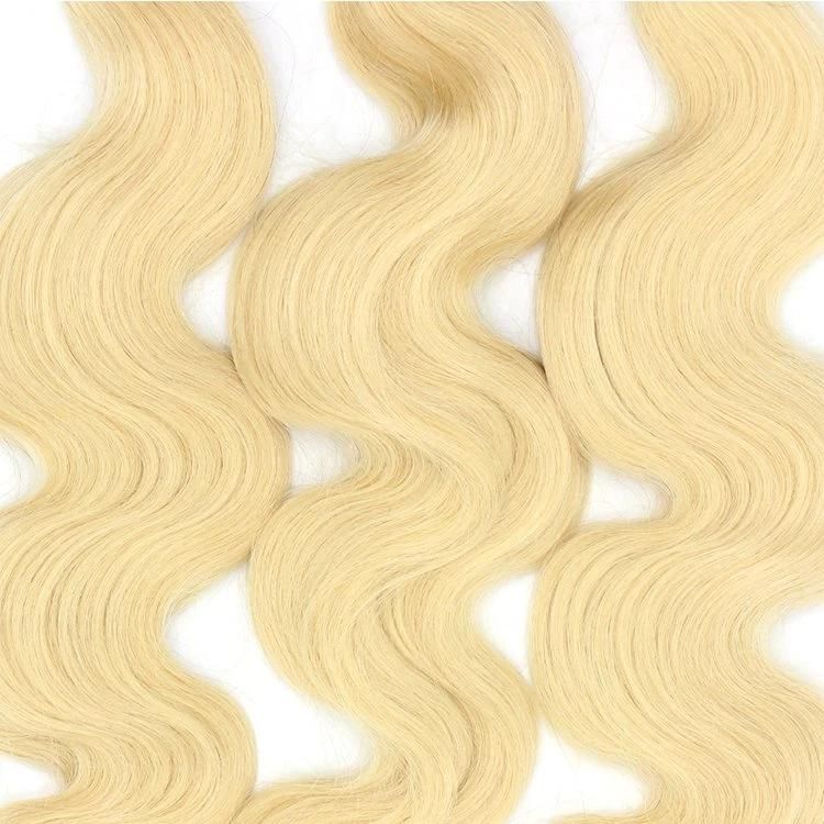 Popular 8A Remy Virgin Human Hair 613# Blonde Hair Bundles