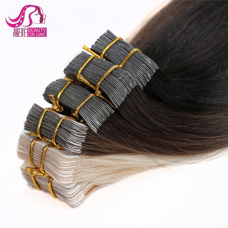 Wholesale Super Tape Virgin Wavy Hair Tape Extensions Brazilian