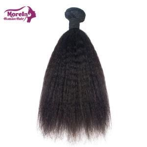 Morein Raw Indian Cuticle Aligned Kinky Straight Human Hair Bundles