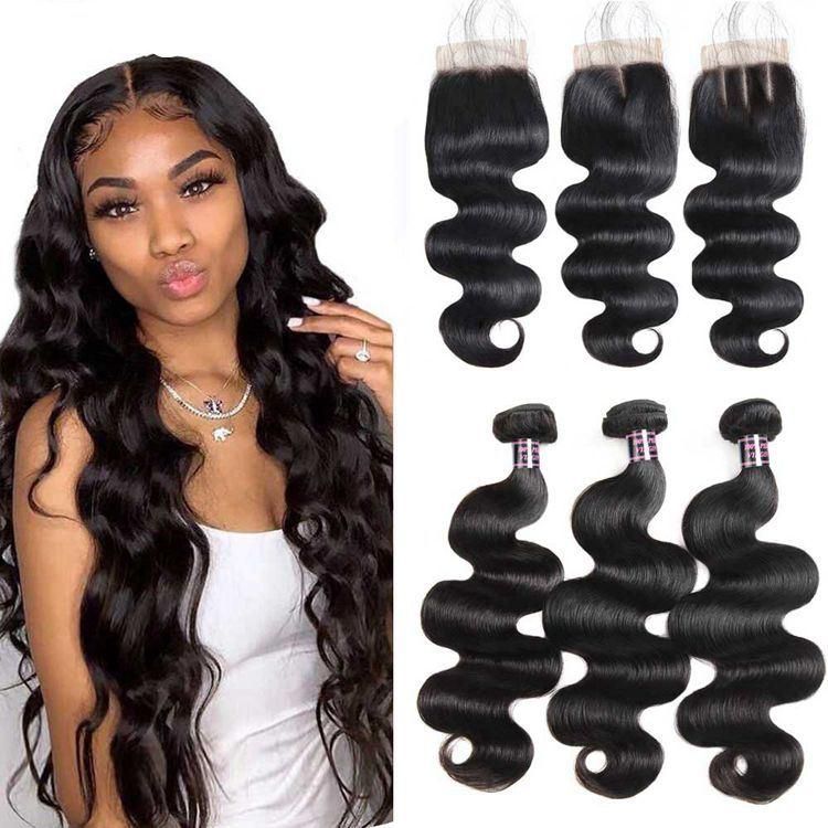 Kbeth 30 Inch Length Human Hiar Extension for American Black Beauty 2021 Fashion Summer Customized Remy 100% Virgin Mink Silky Human Hair Bundles with Closure