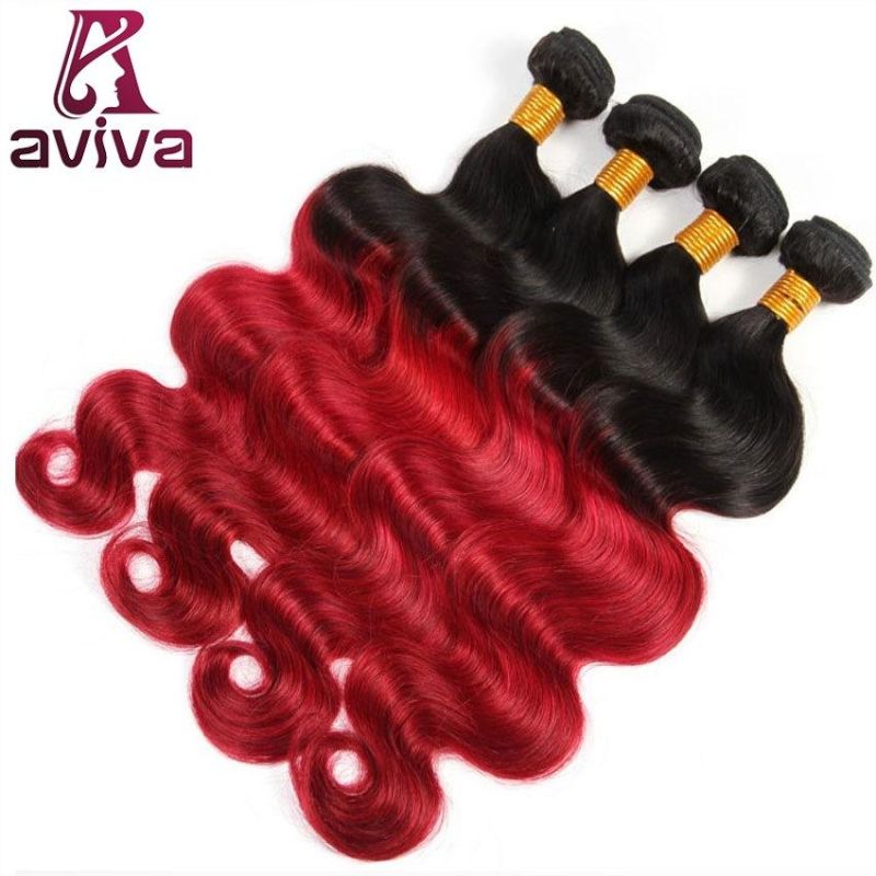 Ombre Wholesale Natural Virgin Remy Brazilian Human Hair Weaving