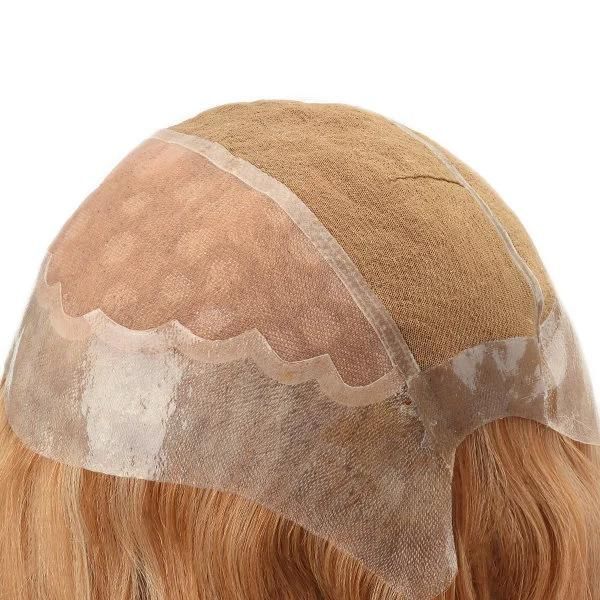Anti-Slip Silicon Mono Top Human Hair Replacement for Women