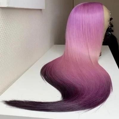 Free Shipping Colorful Wig 13X4 Pre Plucked Lace Wigs 150% Density Peruvian Remy Lace Front Human Hair Wigs for Women