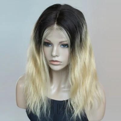 100% Human Hair Virgin Cuticle Aligned Brazilian Ambre Colored Wig