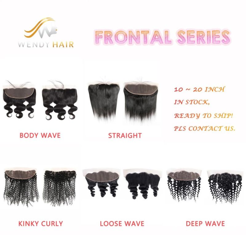 Human Hair for Sale Unprocessed Virgin Hair Bundles with Frontals, Frontal Closure Hair 13X4