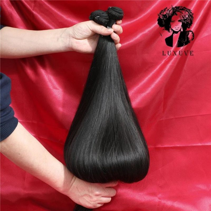 Luxuve Custom Logo Cheap Brazilian Cambodian Hair 10A 12A 100% Virgin Hair Vendor Bone Straight Cuticle Aligned Human Hair Bundles