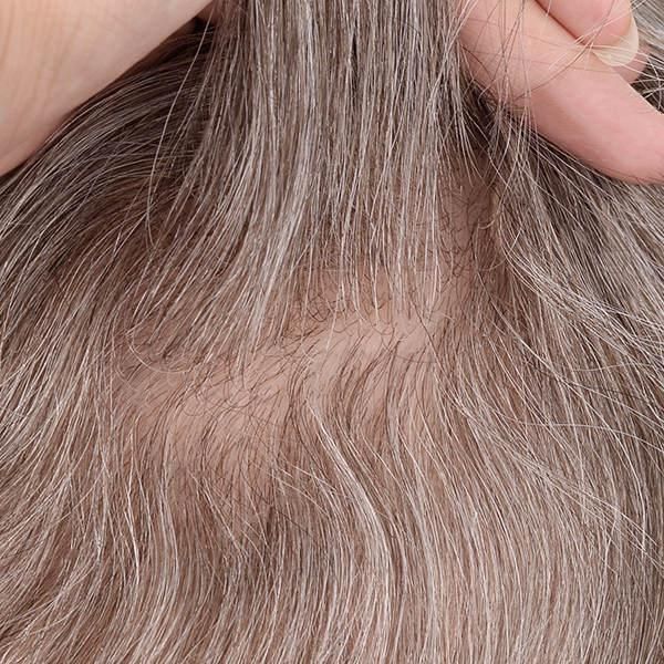 Injected Lace with Injected Skin Parting Realistic Hairpiece