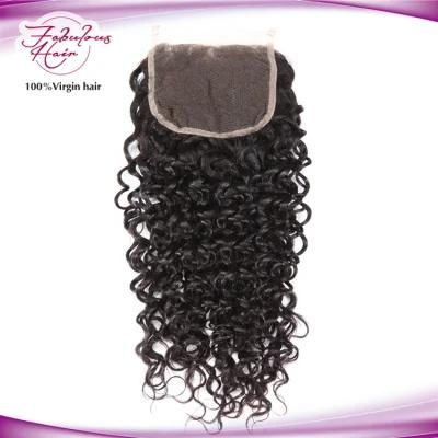 Curly Lace Closure 4*4 Human Hair Extensions Closures
