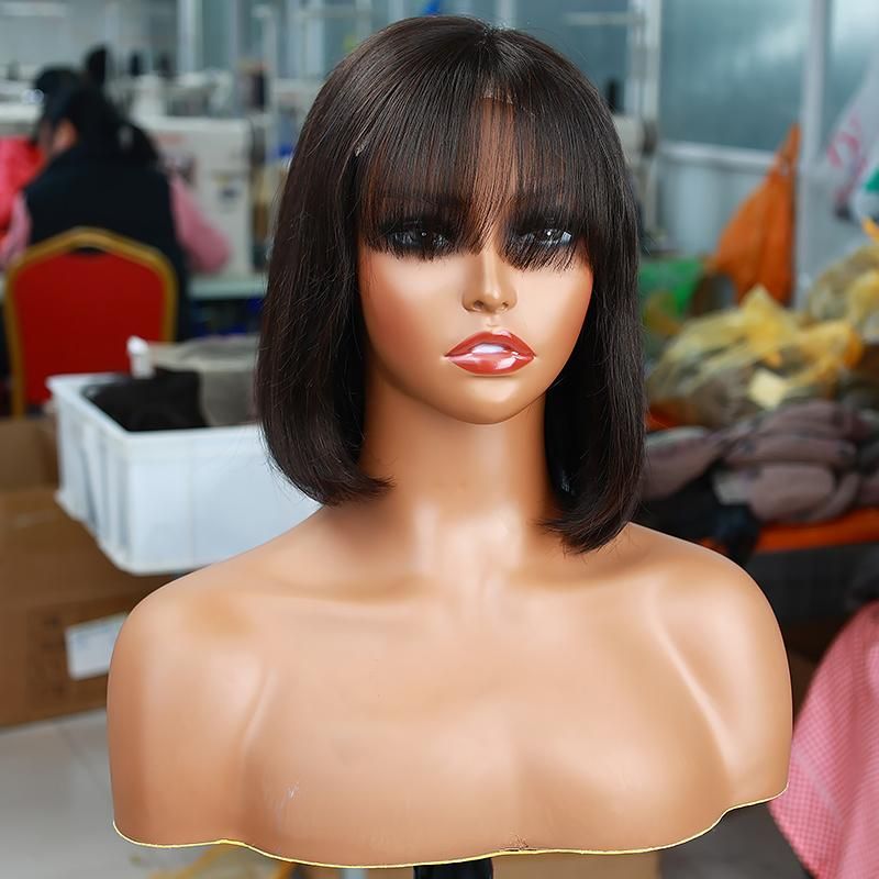 8-16′′ Lace Front Bob Wig Virgin Human Hair Bob Wig Brazilian Cuticle Aligned HD Lace Closure Frontal Human Hair Wigs