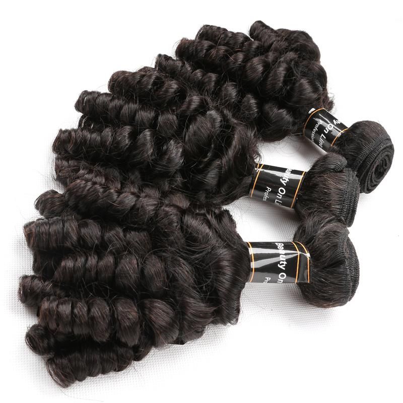 Factory Price Unprocessed Brazilian Virgin Cuticle Aligned Hair Bundles Loose Wave