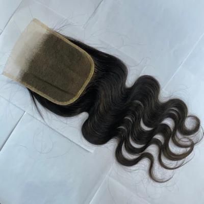 Wholesale Women 100% Brazilian 5*5 Body Wave Hair Lace Closure