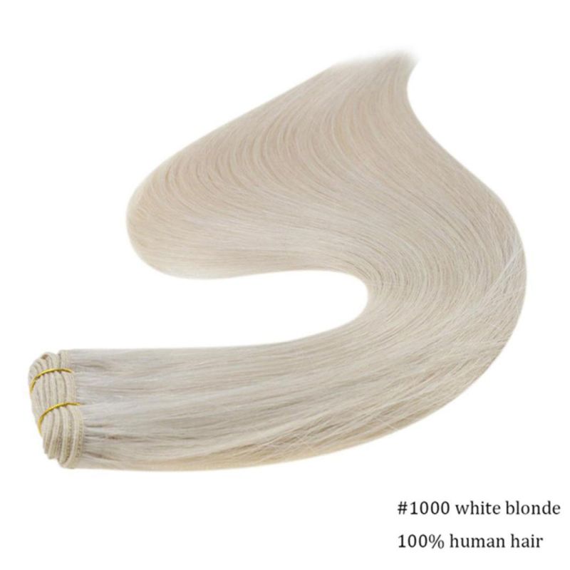 Colors Hair Weft Extensions Brazilian Human Hair 14-24" Soft Hair Bundles for Women Hair Weaves Sew in Hair Extensions