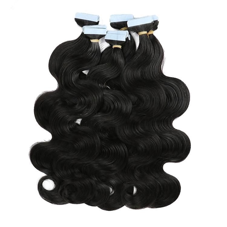 Wholesale Raw Remy Virgin Body Wave Tape in Hair Extensions