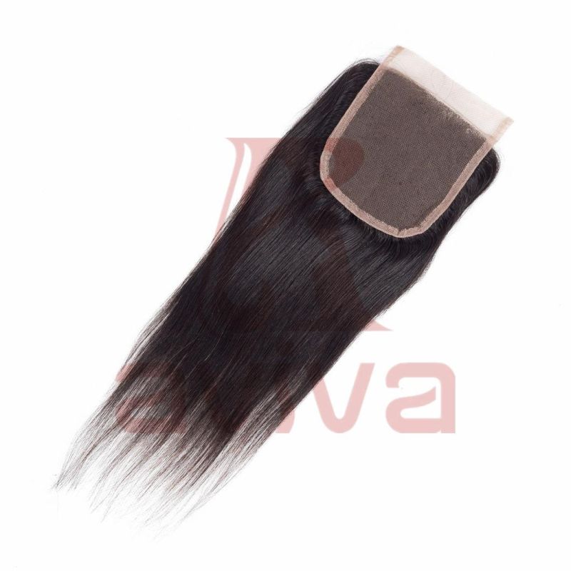 Human Hair Lace Closure Brazilian Straight Hair Closure 4X4 Free Part 8-20 Inch Remy Hair Closure
