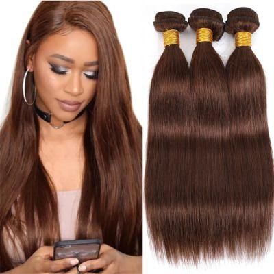 Straight Brazilian Hair Weave Bundles Natural Black Human Hair Extension Brown Bundles Remy Hair Weaving #2 #4