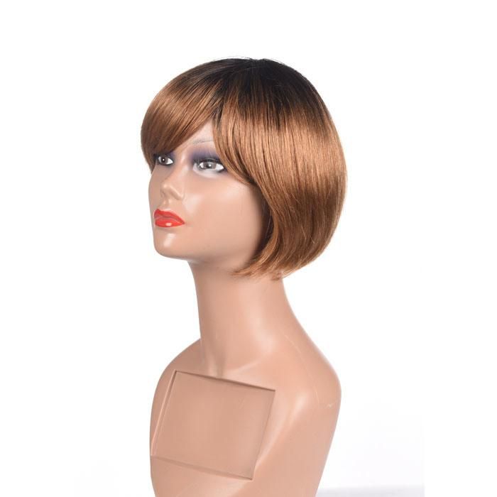 10A Brown Human Hair Bob Wig Ombre Color 1b/30