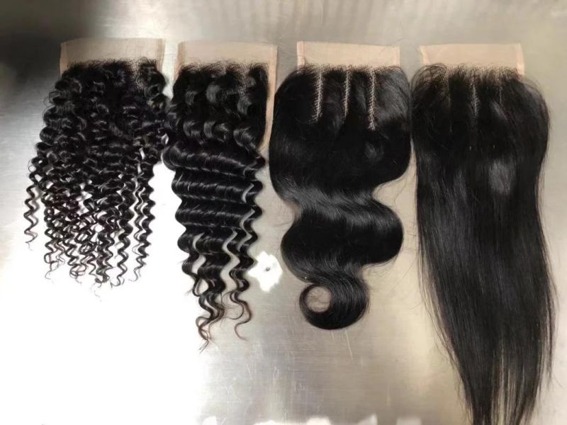 Good Quality Lace Closure Wigs Packet Hair with Human Hair Closure