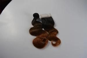 Brazilian Hair 1b/430 Color Body Wave Straight Virgin Human Mink Remy Hair