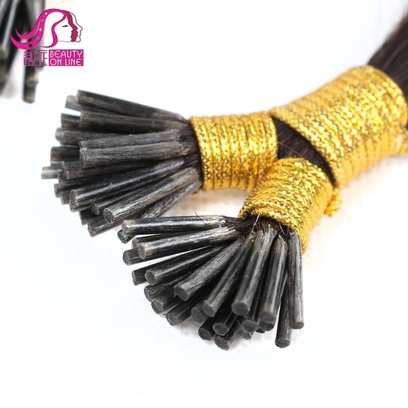 100% Human Hair Prebonded Hair, I Tip Hair