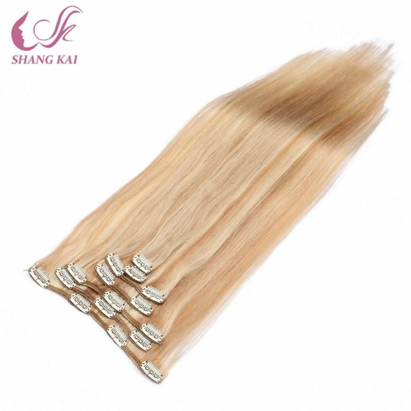 Hot Selling Wholesale Price Remy Human Hair Clip in Hair Extension