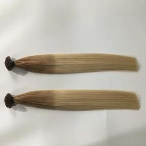 Ombre 8/60# Prebonded Keratin Flat Tip Virgin Remy Human Hair Extensions