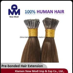 4# Brown Straight Stick Tip Brazilian Virgin Human Pre-Bonded Hair Extension
