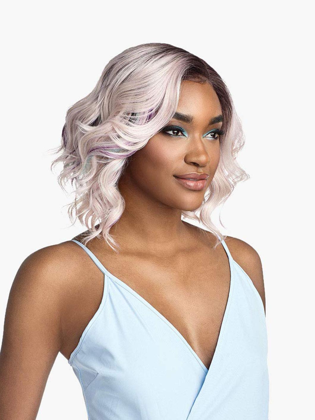 Colored Hair Lace Front Wig Brazilian Human Hair with Closure Wig Remy Human Hair Bob Wig for Women