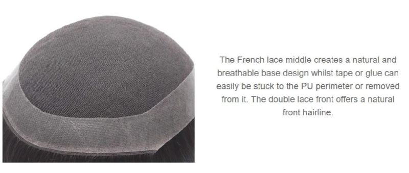 Mens French Lace Wig Hair Products