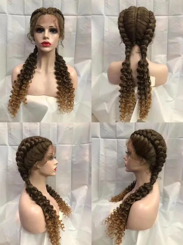Box Braided Wigs for Black Women Braided Wigs Lace Front Glueless Braided Wig