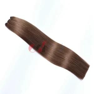 Virgin Brazilian Cuticle Aligned Human Hair Weave Bundle Ash Brown Color (#8)