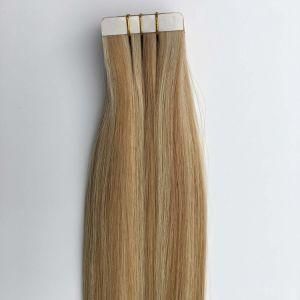 #P10/613 Straight Us PU Tape Skin Weft Virgin Remy Human Hair Extensions