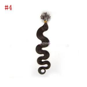 Micro Loop Ring Hair Extension Remy Human Brazilian Soft Silky Body Wave 100% Remy Hair