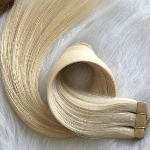 Wholesale 100% Real Natural European Best Seamless Human Hair Tape in Hair Extension