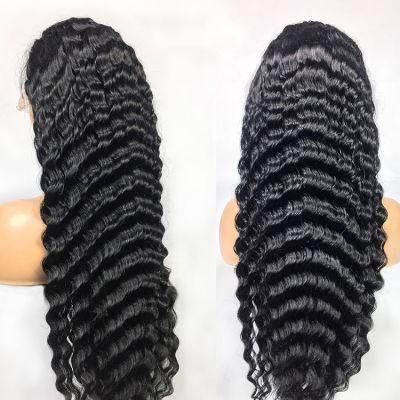 Brazilian Virgin 100% Human Hair Wigs Pre Plucked HD Lace Wigs Deep Wave 13X4 Lace Front Human Hair Wigs